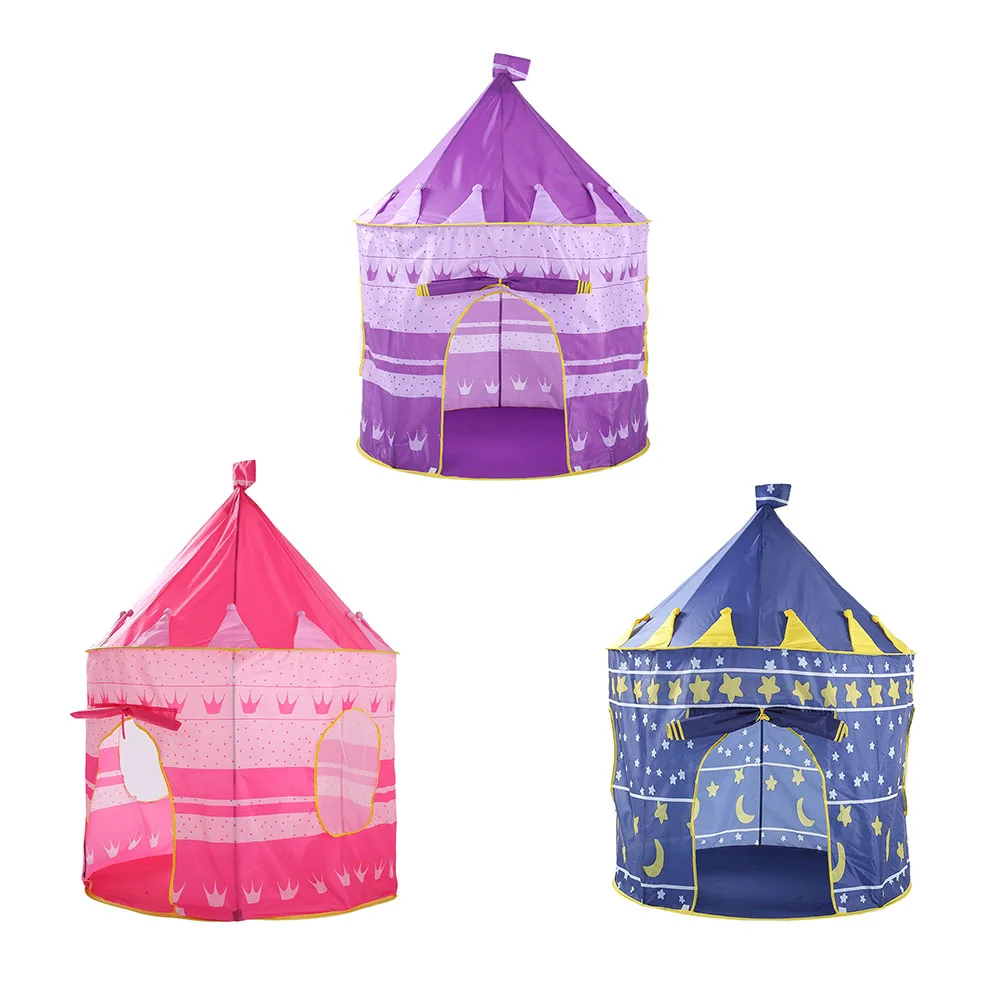3 цвета, Популярная Игровая палатка, детский уличный Домик принцессы для девочек, портативный розовый детский подарок