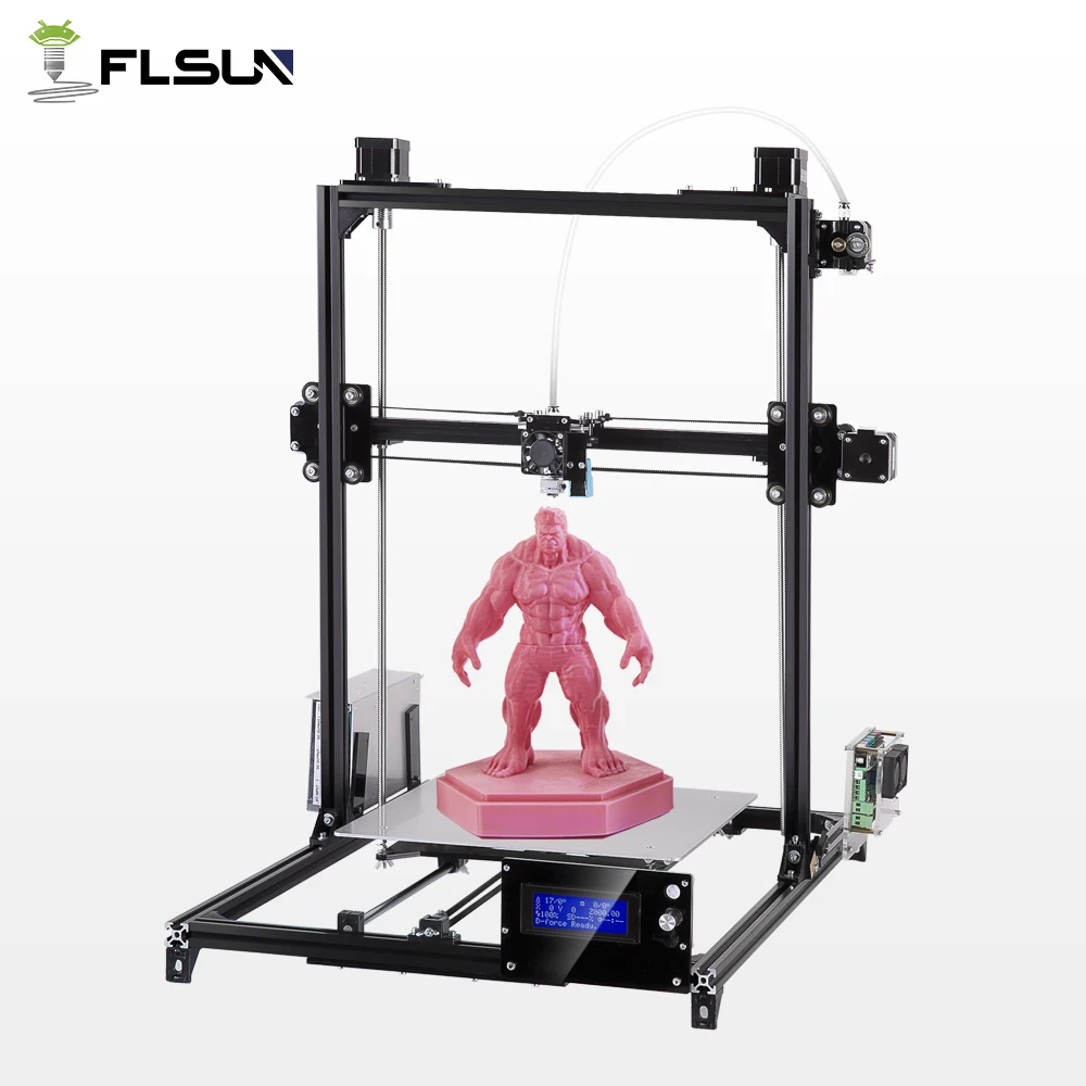 Flsun 3D-принтеры DIY большая площадь печати металлический каркас автоматическое выравнивание С Подогревом Комплект металла высокой точности Stracture 3D-Printer