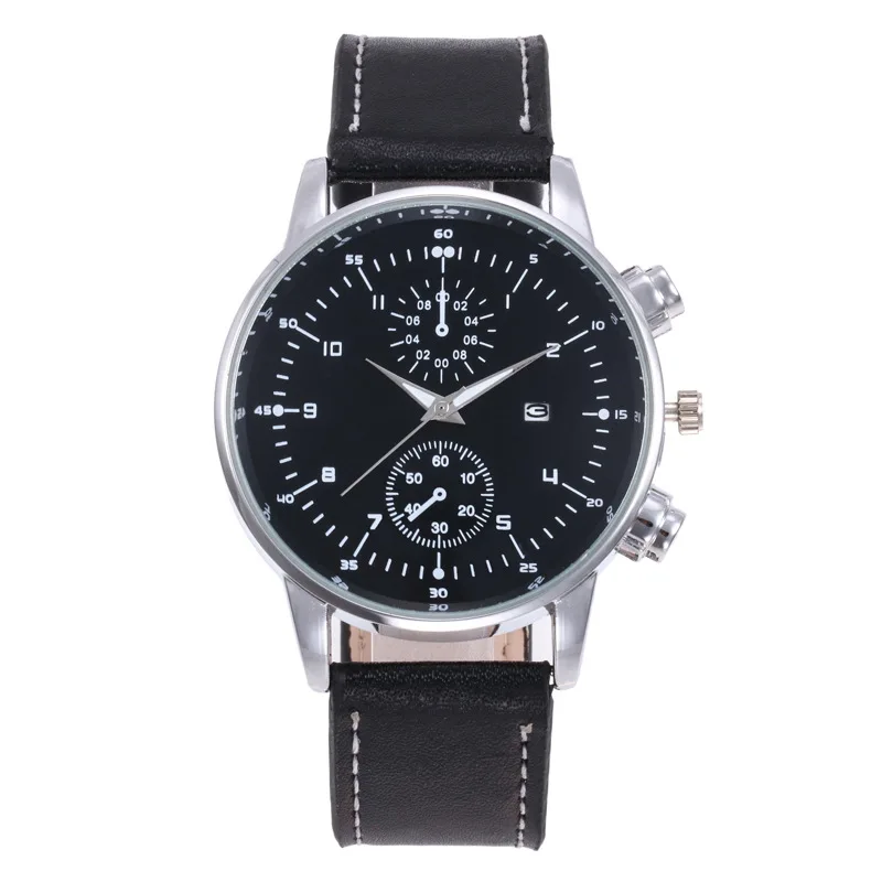 

Top Luxury Brand Fashion Business Men's Watch Sport Quartz Watch Auto Date Leather Clock Male Relogio Masculino Montre Homme