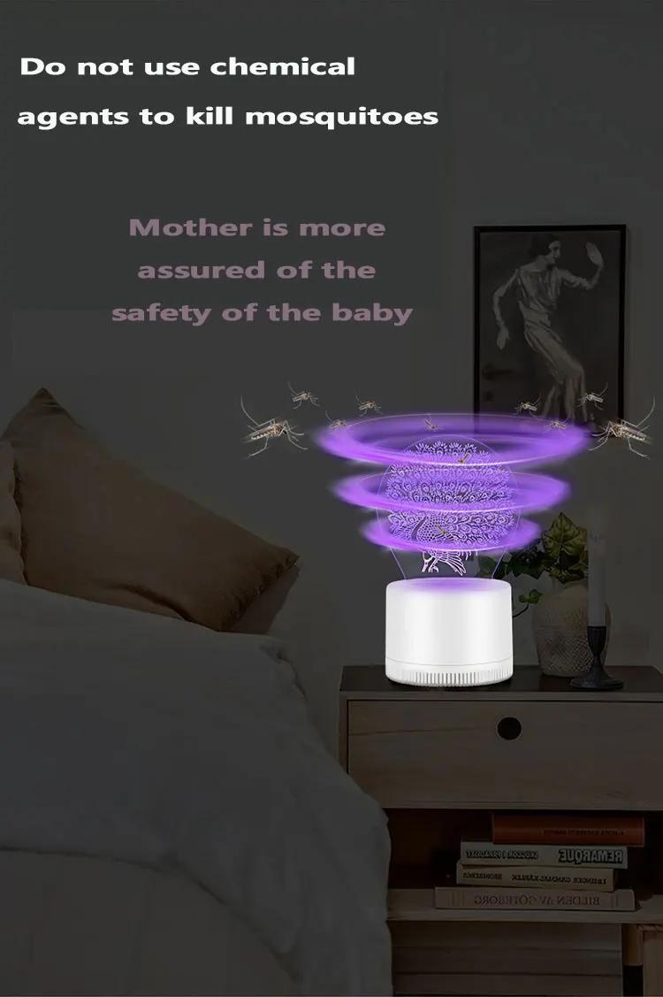 3D комаров убийца немой USB бытовой комаров убийца светодиодный комаров украшения ночник ингаляции Творческий беременность ребенок комаров