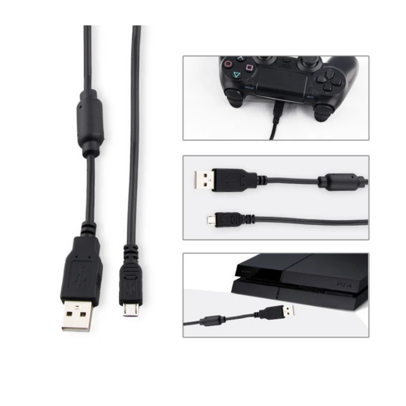 Для sony PS4 тонкий игровой контроллер 2 в 1 Micro зарядный USB кабель для передачи данных зарядное устройство для P4 хост и ручка кабель