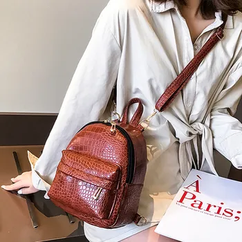 

OCARDIAN Bag Lady Fashion mini simple Leather Backpack Girls high quality School Shoulder Bag Backpack Mujer mar27