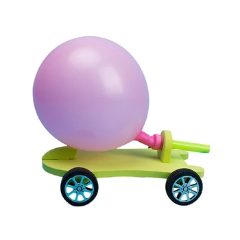 

Filler Balloon Racer DIY Handmade Balloon Car Creative Scientific Toys for Children Educational Reaction Car Best Gifts for Kids