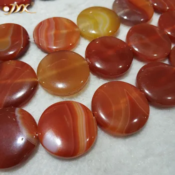 

JYX fine Agate DIY material red agate 25mm best handmade materials jewelry diy necklace bracelet 1 bead