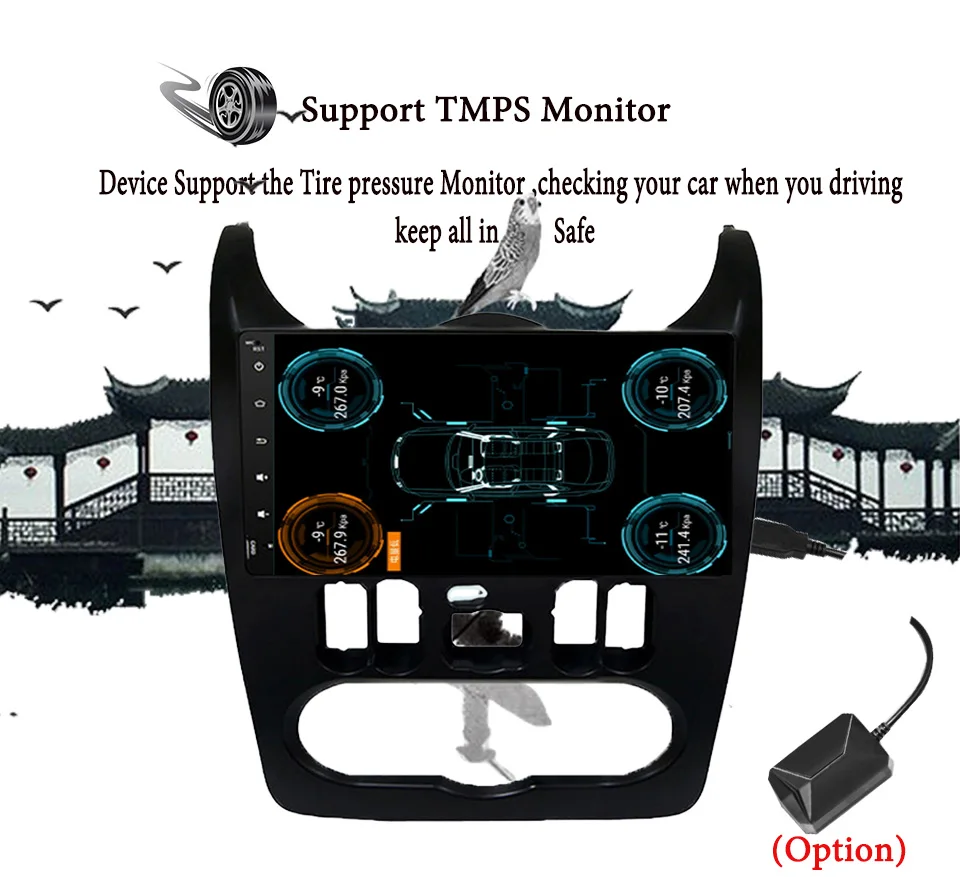 Perfect Octa Core 4GB RAM Android 9.0 Car Radio Stereo DVD Player For Renault Dacia Sandero 2008 2009 2010 2011 2012 WIFI Tape Recorder 5