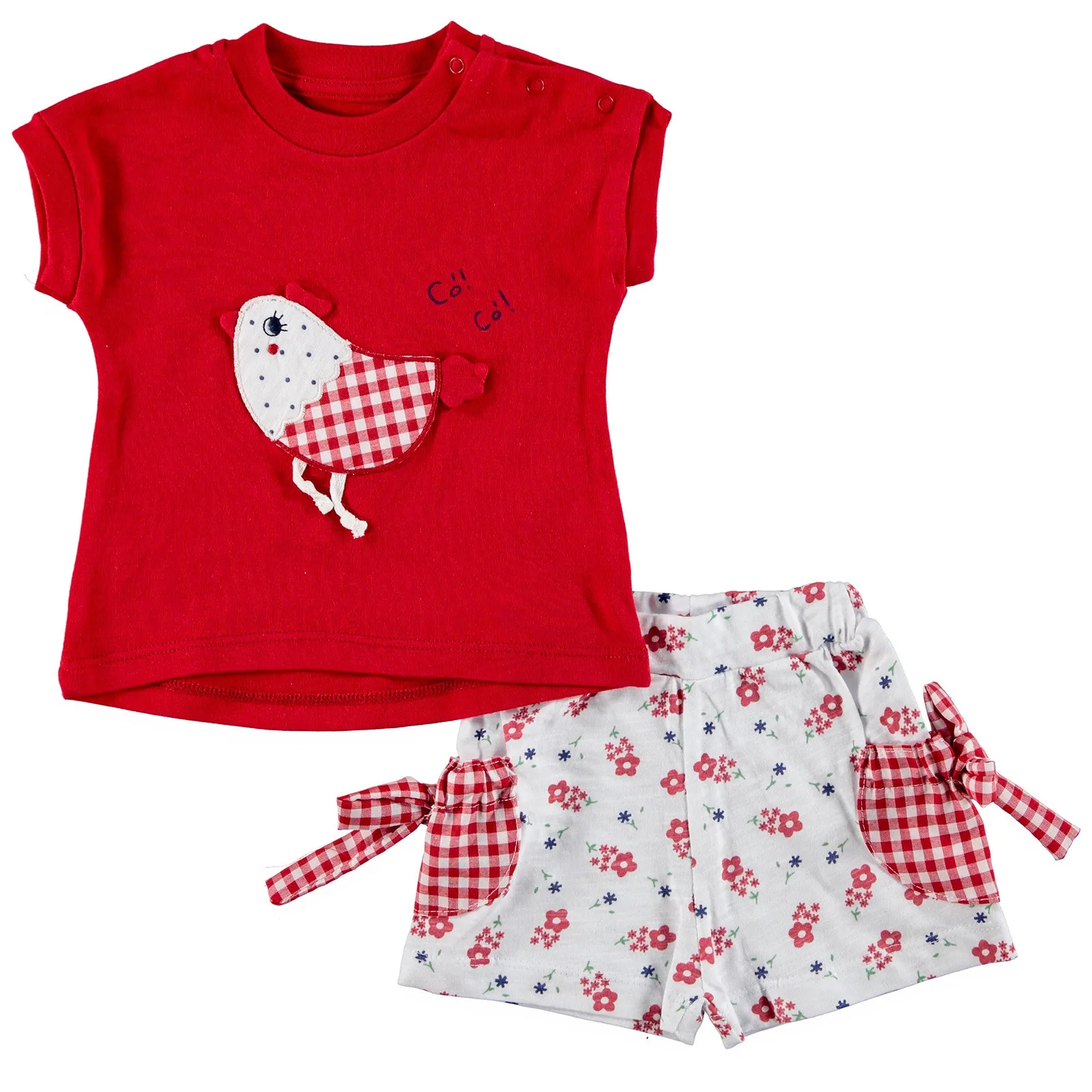 

ebebek Mymio Happy Chickens Baby Girl Athlete Shorts Set