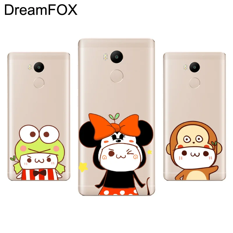 DREAMFOX L329 мода мультфильм животных силиконовый чехол-накладка из мягкого ТПУ чехол