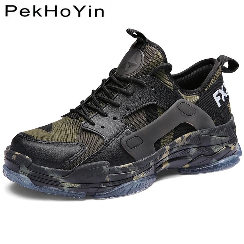 

Big Size 46 Thick Sole Autumn Men Casual Shoes Brand Fashion Sneakers Footwear Camouflage For Male Walking Shoes Superstar White