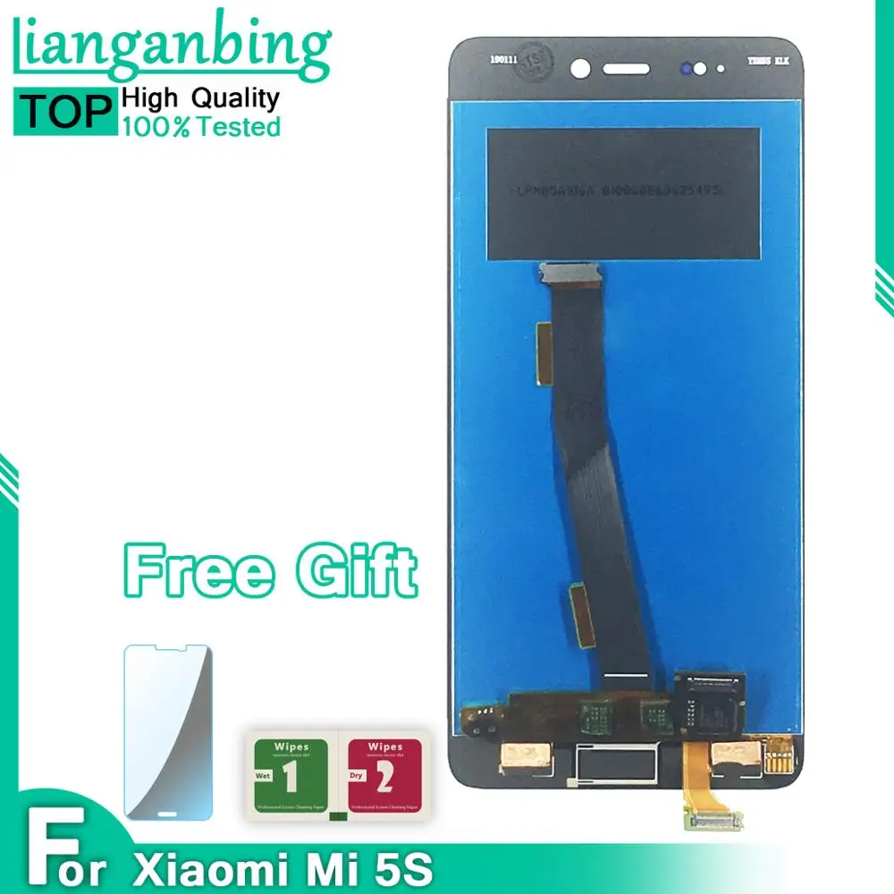 Для Xiaomi Mi5S ЖК-дисплей + стеклянная Сенсорная панель новый дигитайзер сборка