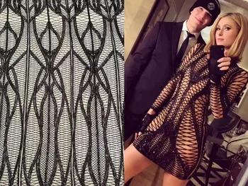 

wholesale sequins net lace fabric (5yards/lot) Yaking-72024 french embroidery tulle lace fabric for party dress