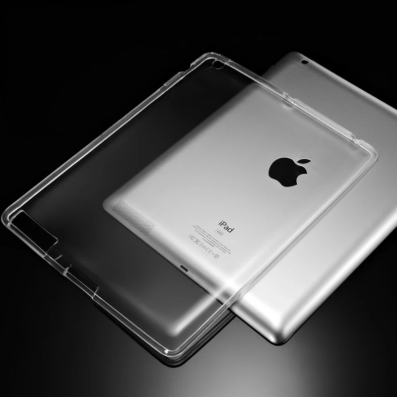 

Ultra for ipad 3 4 2 TPU Soft Case Cover Crystal Clear Transparent Ultra Thin Shell Tablet for iPad4 ipad 3 ipad 2 Free Delivery