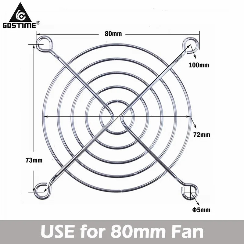 2 шт Gdstime чехол для компьютера вентилятор 80*80*15 мм 80 мм 8 см бесщеточный 24 в 12 В 5 в 8015 шар/рукав охлаждающий вентилятор для процессора ПК вентилятор для ноутбука - Цвет лезвия: 80MM GRILL
