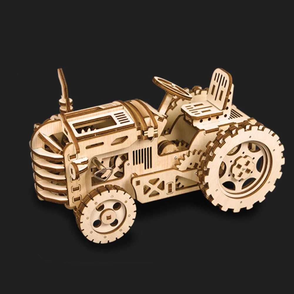 

3 Kinds Wooden Toys Educational Toys DIY Laser Cutting 3D Puzzle Game Assembly Toy Puzzles For Kids Wooden Puzzle Gift