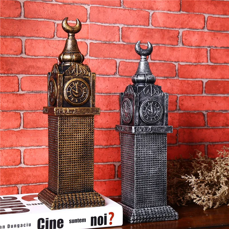 Retro Resin Architectural Models Craft Creative Decoration Souvenir Gifts McGai Clock Tower dekoration Home Decor Figurine | Дом и сад