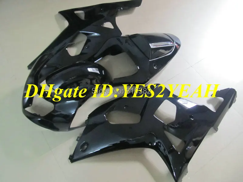 Набор обтекателей для GSXR600 750 01 02 03 GSXR 600 GSX R750 K1 2003 2001 2002 полностью глянцевый черный
