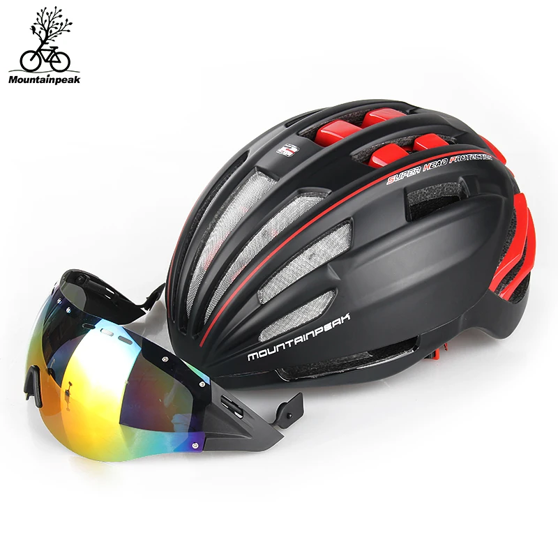 Горный велосипед unibody шлем для езды на велосипеде очки с Горным велосипедом шлемы и очки для езды снаряжение велосипедный шлем