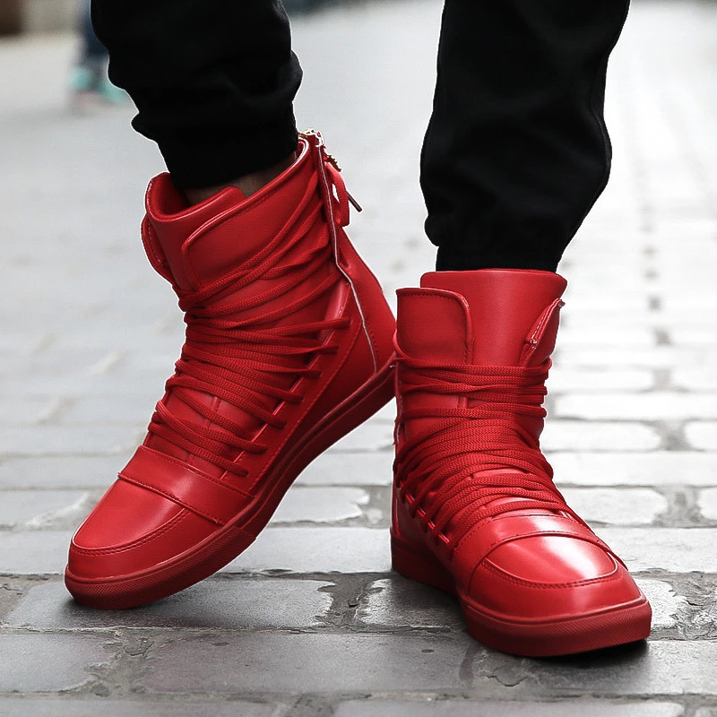 La moda de nueva 2015 hombres rojos Botas de invierno Hombre rojo en forma  de bota Casual Leather Casual hombres Botas Zapatos Hombre Botas  blancas|boot size|shoes etniesboots antique - AliExpress