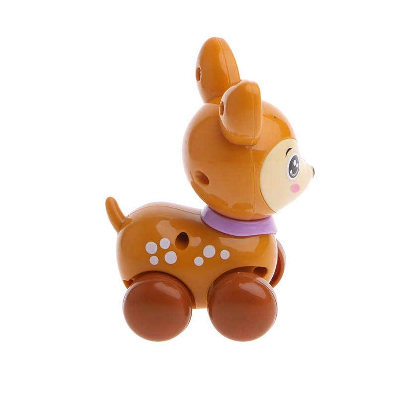 HBB 1 шт милые Мультяшные животные Sika Deer заводные игрушки бегущие пластиковые детские подарки(случайный цвет