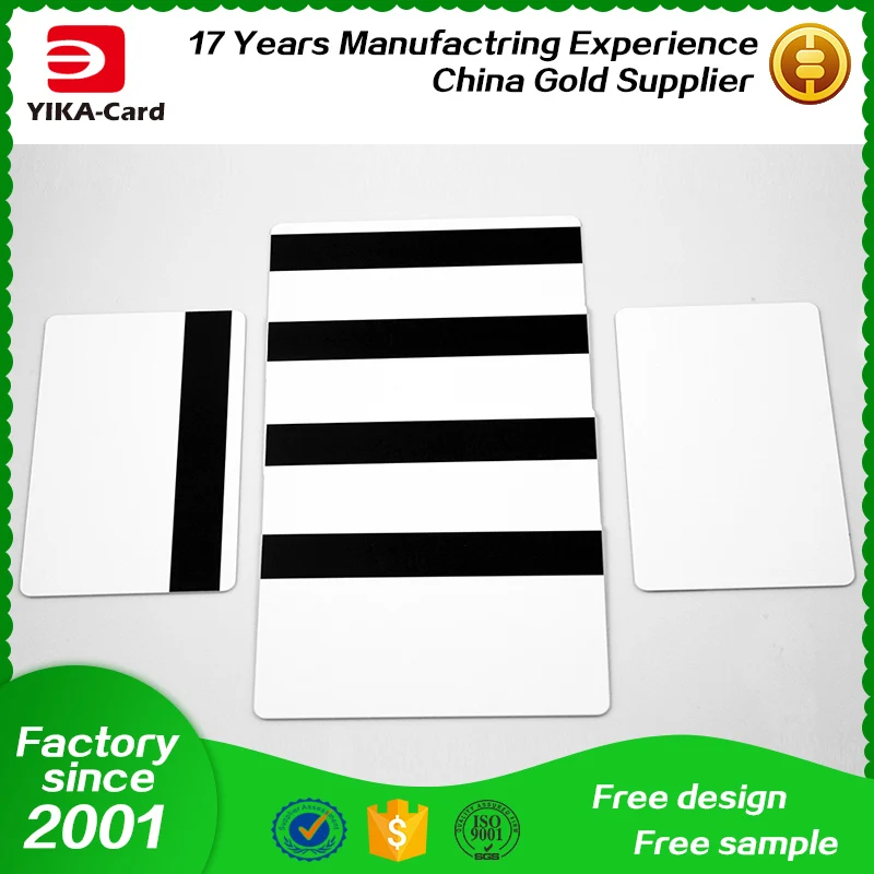 hot sale 100pcs blank cr80 iso pvc credit card loco 1 3 magnetic blank credit cards for sale
