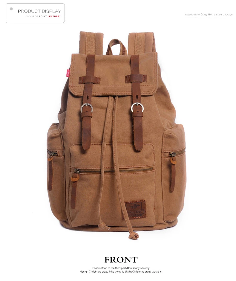 Новинка 2019 года высокое качество холст рюкзак для мужчин/для женщин студенческий ноутбук сумка несколько карманов Твердые унисекс молния