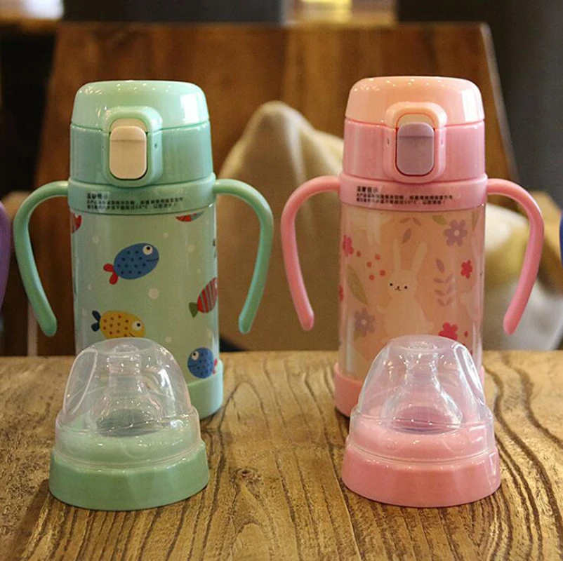300ml Baby Children Thermos Bottle Insulation Stainless Steel Pacifier