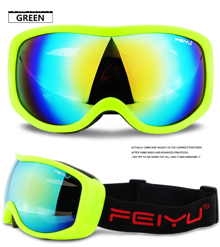 Мужские зимние лыжные очки Gafas линзы UV400 Unti-fog сноуборд Sknow заявленные очки мотокросса Antiparras Lunette