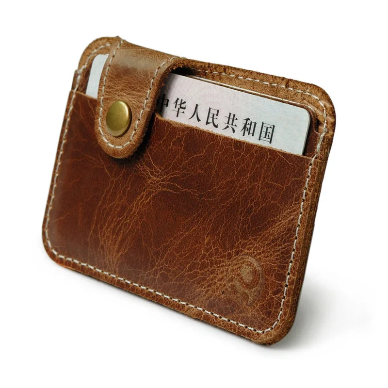 Винтажный чехол для кредитных карт из коровьей кожи мужчин|card case|slim card casecredit holder |