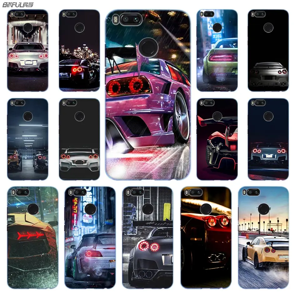 

Rear Lights Anime Phone Case PC for Xiaomi Mi 9 8 8SE 5X 6x A2 Lite Pocophone f1 Mix 2s Max 2 3 64G Cover