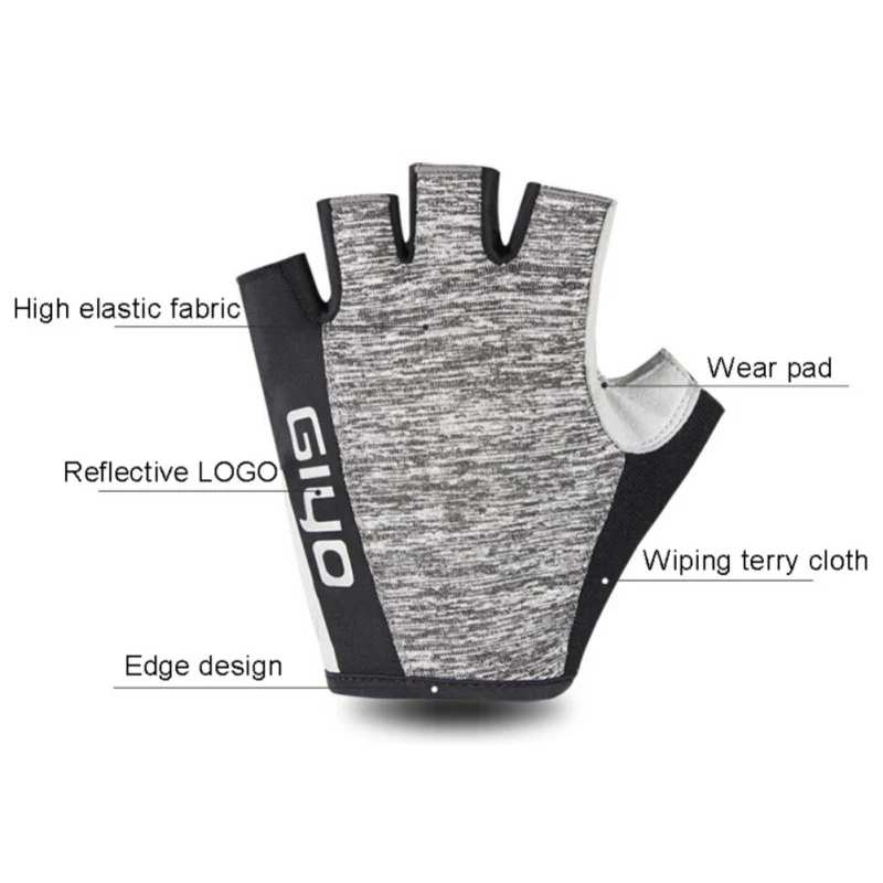 Мужские велосипедные перчатки для женщин, MTB, гоночные перчатки без пальцев, противоскользящие, велосипедные, для рыбалки, для бега