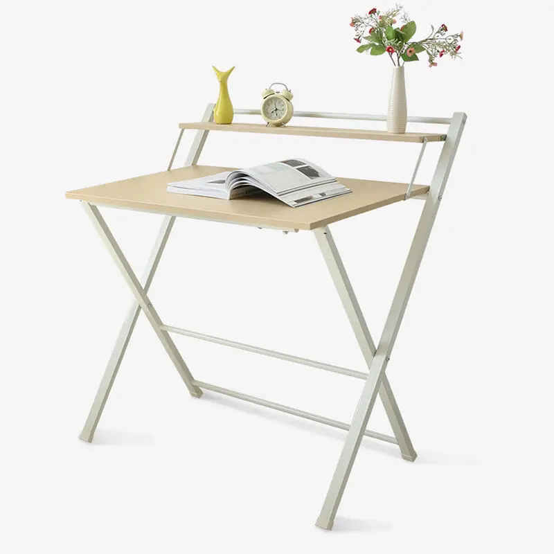 2 Tier Folding Computer Desk Home Office Furniture Workstation Table 2 Tier Folding Computer Desk Home Office Furniture Workstation Table Student Study Laptop Writing In Desks From