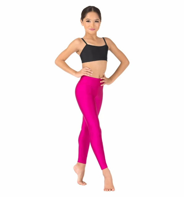 22 Colors Kids High Waisted Leggings For Girls Gymnastics Dance Pants Lycra  Spandex Skinny Black Trousers Tregging Workout Pants - Pants & Capris -  AliExpress