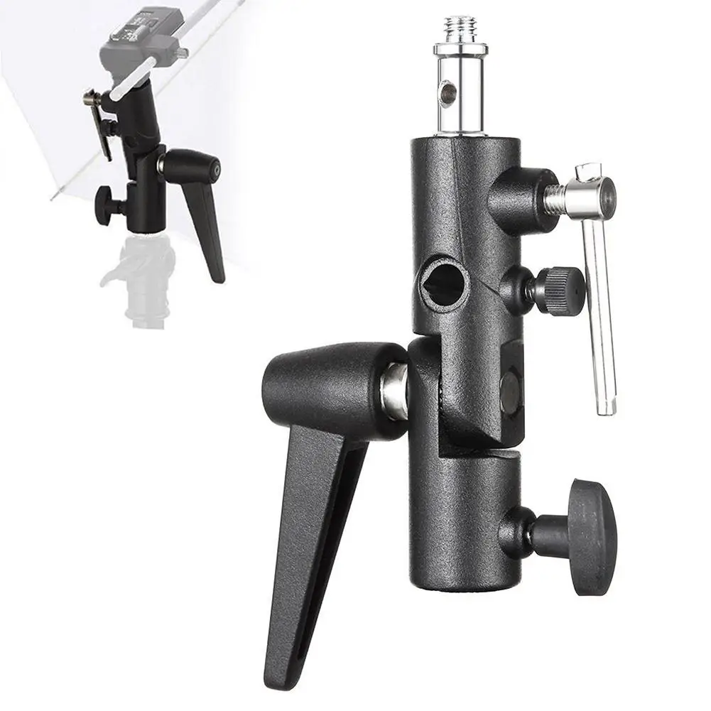 

Universal Metal Swivel H-type Hot Shoe Lighting Stand Bracket Umbrella Holder