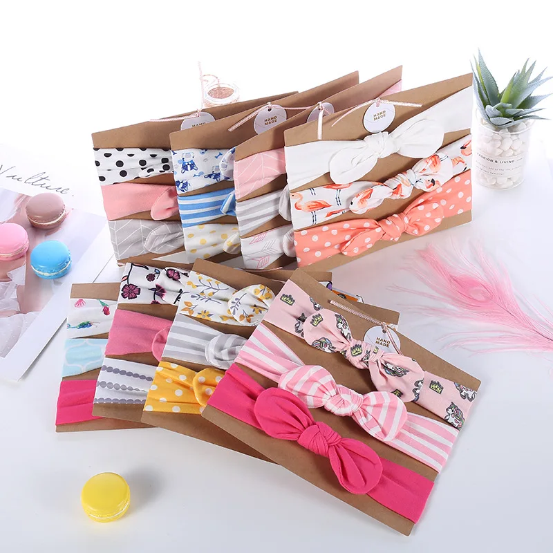 

Kids Headband Bow For Girl Rabbit Ear Hairbands Turban Knot Kids Turbans Accessoires Headband Baby Girl High quality