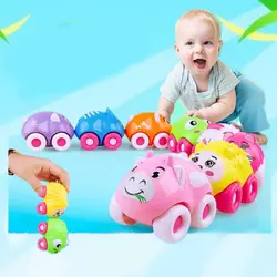 1 шт. красочные мини мультфильм пластик животных магнитный автомобиль модели образовательных игрушек для детей Детские забавные игры