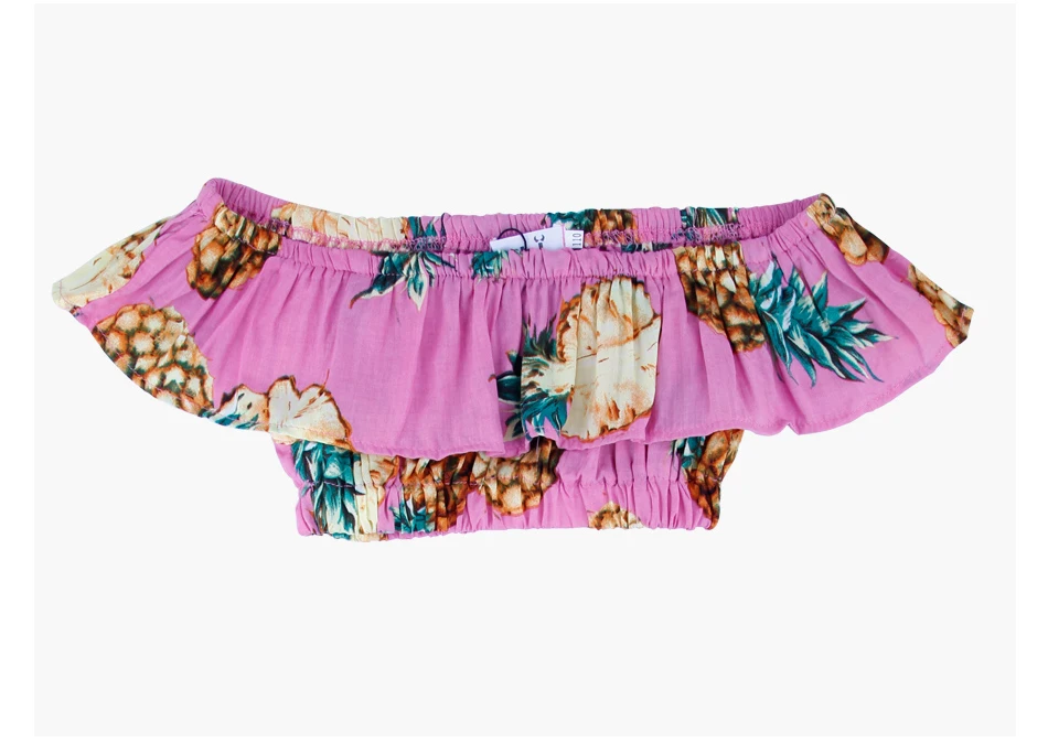 2 PCS/Set Summer Baby Girls Clothing Set Pineapple Print Off Shoulder Top+Skirt Ruffle Girls Dress Beach Sundress Robe Fille HTB1tk.upXuWBuNjSspnq6x1NVXat - 2 PCS/Set Summer Baby Girls Clothing Set Pineapple Print Off Shoulder Top+Skirt Ruffle Girls Dress Beach Sundress Robe Fille