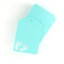 Пользовательские цвета детские ножки Дерево желаний подарочные бирки детский душ день рождения сувенир для свадебной вечеринки lables карты