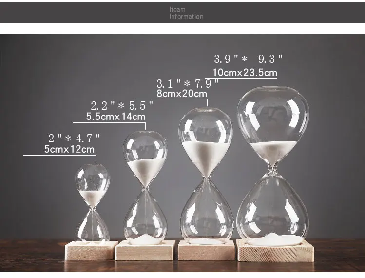 Простой современный Песочные часы Песок Стекло креативный подарок Изделия из стекла Стекло час Стекло 5/15/30 минут круглый сроки украшения дома подарки