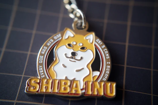 Милый металлический брелок shba INU shba Doge, 3D подвеска, подарок, коллекционные вещи, shba Inus Fan Club, высокое качество