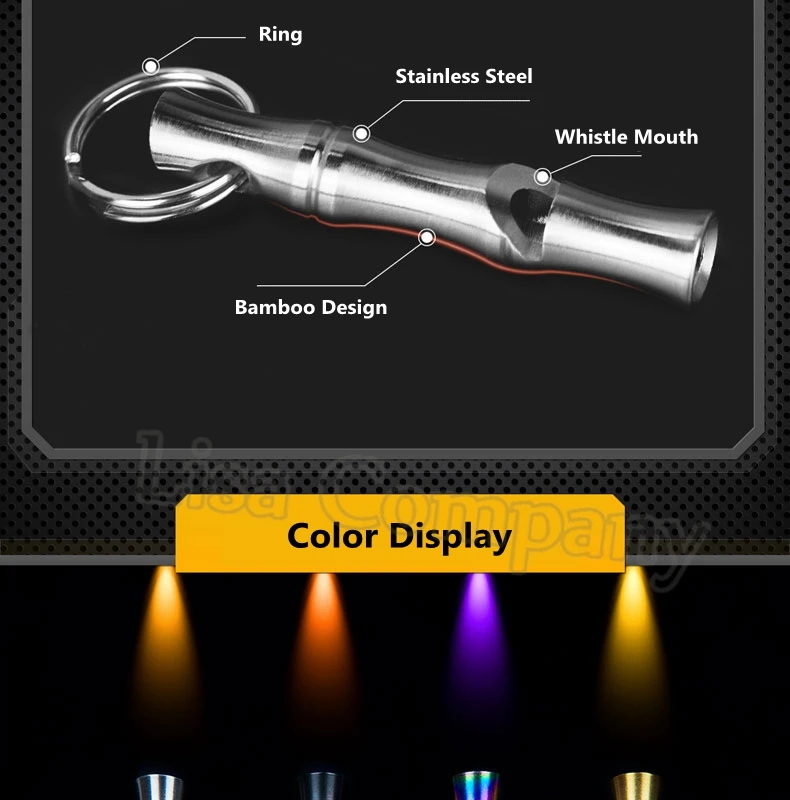 ENNJOI нержавеющая сталь свисток выживание брелок открытый спасательный Кемпинг металлический свисток для тренировок аварийное Выживание