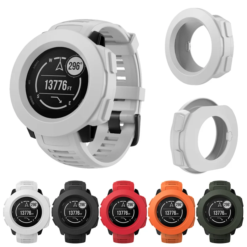 

Smart Watch Silicone Case Cover Frame Protective Shell Guard for Garmin Instinct SD998