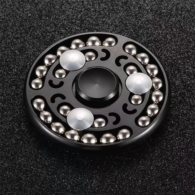 New Fidget Spinner 27 Beads Creative Balls Spinner Round Spinner Rotation Long Time Metal Spinning Top Toy Anti Stress Reliever 