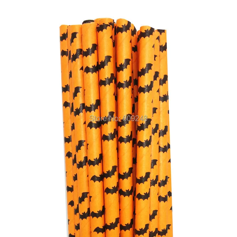 100pcs Decorative Party Drinking Black Halloween 100