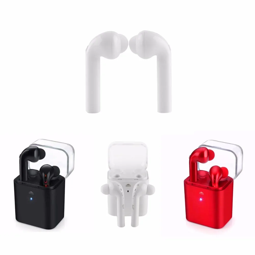 

JRGK Sweatproof Mini Bluetooth Earbuds Fantime FUN7 Wireless stereo with Charging Box Noise Cancelling Pair Earphone with Mic