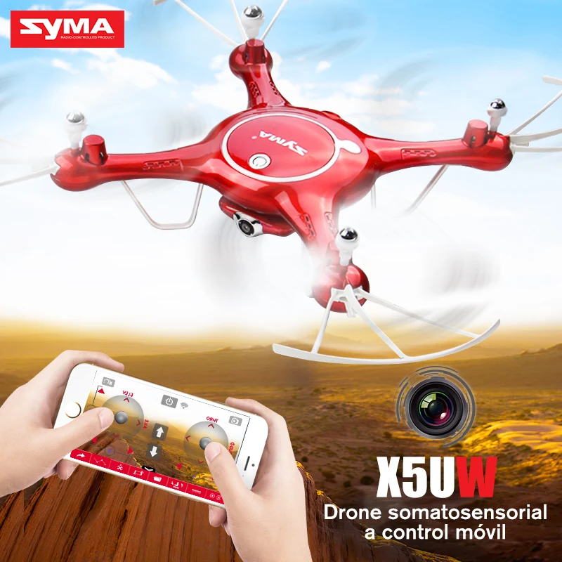 

Syma X5UW Wifi FPV 2.4Ghz RC Drone Quadcopter with 720P HD Camera, Flight Plan Route App Control and Altitude Hold Function