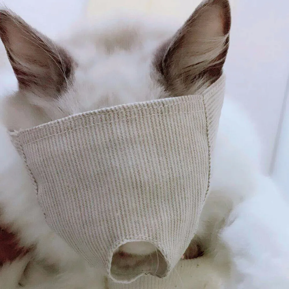 Маска для рта с повязкой на глаза кошачий глаз, специально для нанесения капель в глаза - Цвет: mouth  B