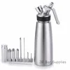 Free Shipping Whipped Cream Dispenser 100% Stainless Steel - Professional Whipper - 1 Pint (500ml) Large - Gourmet Set ► Photo 1/6