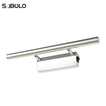 

Wall Lamps Mirror Light For Bathroom LED Wall Lamp Lights With Switch Stainless Steel Wall Lamps LED Mirror Lighting