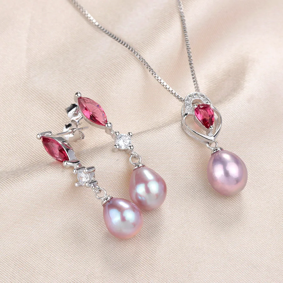 Женское Ожерелье/подвеска LINDO из стерлингового серебра 925 пробы с жемчугом|jewelry
