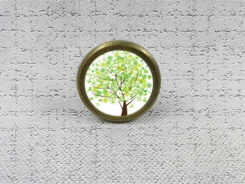 

Summer Tree Drawer Knobs Vintage Style DIY Knobs Copper Sliver Bronze Modern Funiture Door Cabinet Handles Hardware