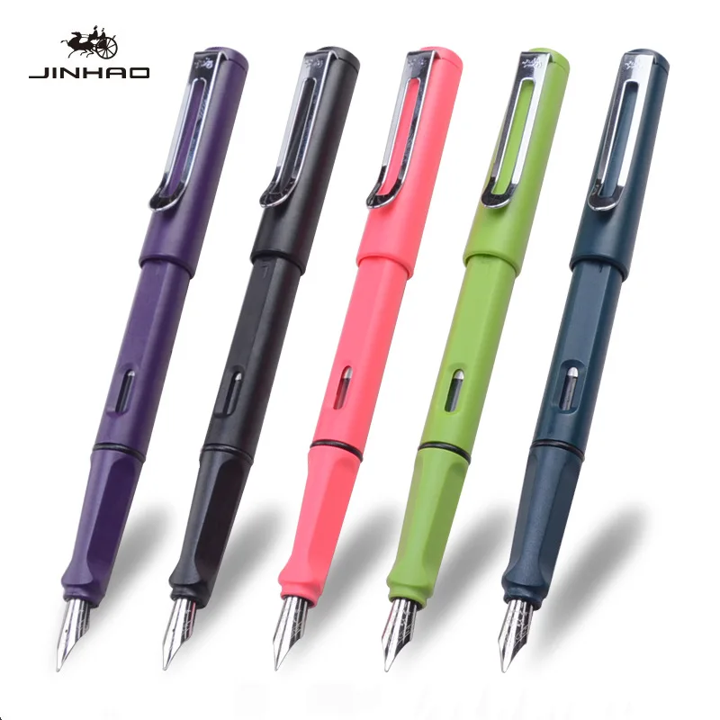 Jinhao 599 авторучка чернильная каллиграфическая офисный роскошный подарок сливовый
